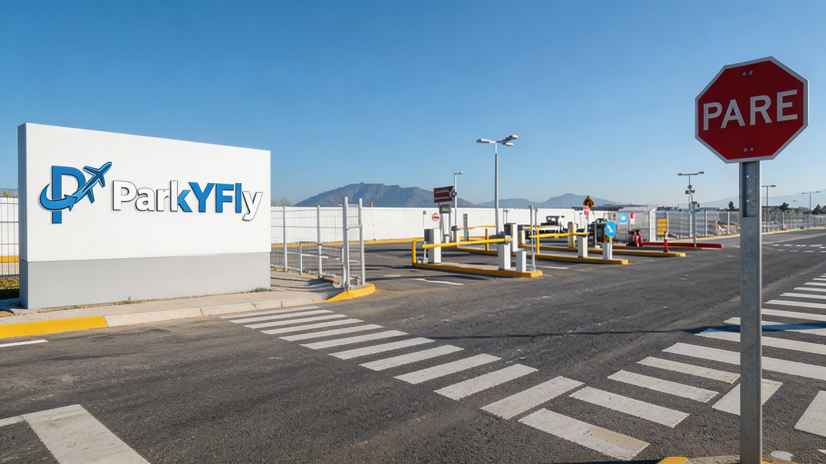 Entrada del estacionamiento ParkYFly